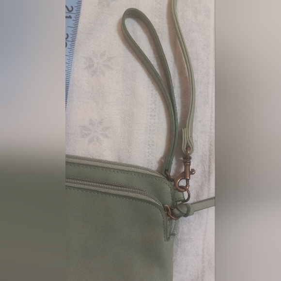 Arizona Jean Co Green purse cute little 7" across EUC - Picture 5 of 7